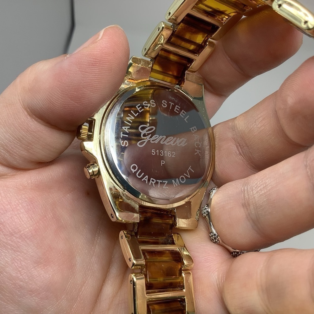 Geneva Gold-tone and Tortoise Shell Watch No.513162 - Picture 5 of 7